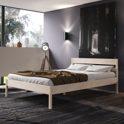 Standard säng med hög sänggavel 200x200 utan Ribbotten